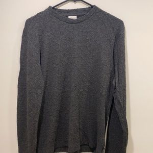 Textured light sweater